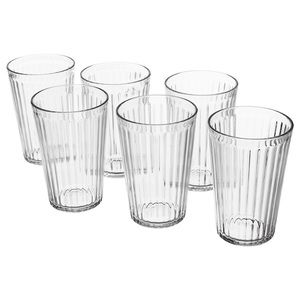 6 IKEA Vardagen Glass Cups